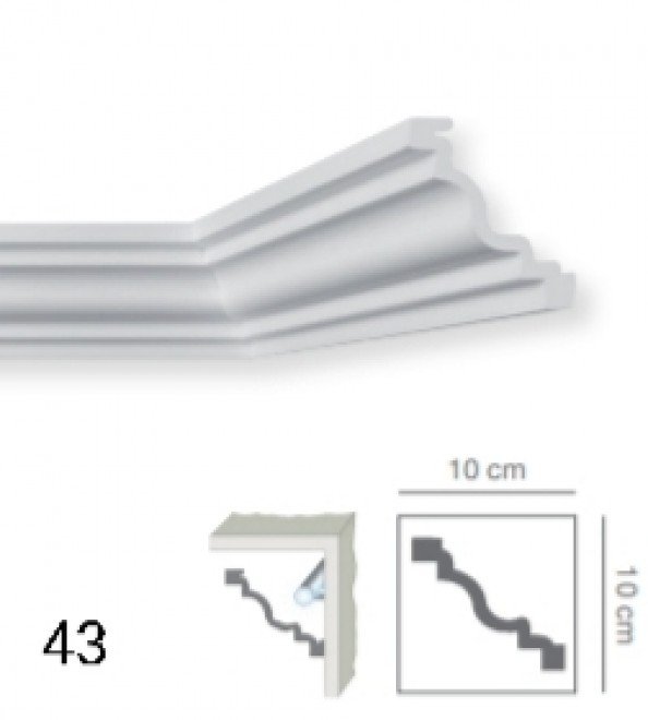 Cornice in polistirene Art.43