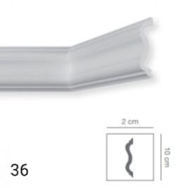 cornice in polistirene art 36 decorativa per soffitto